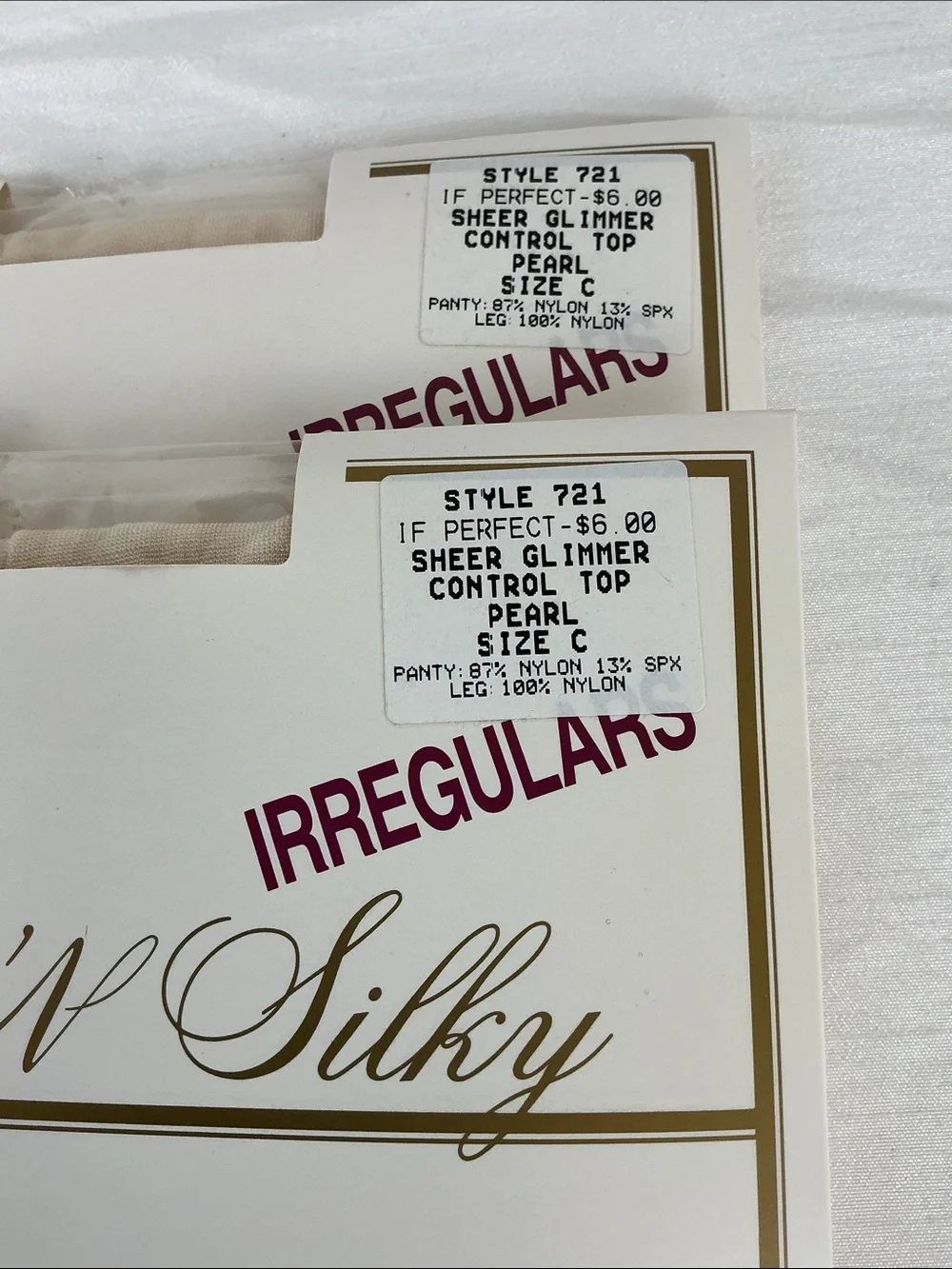 Vintage Pantyhose Lot Silk Reflections and More Size CD